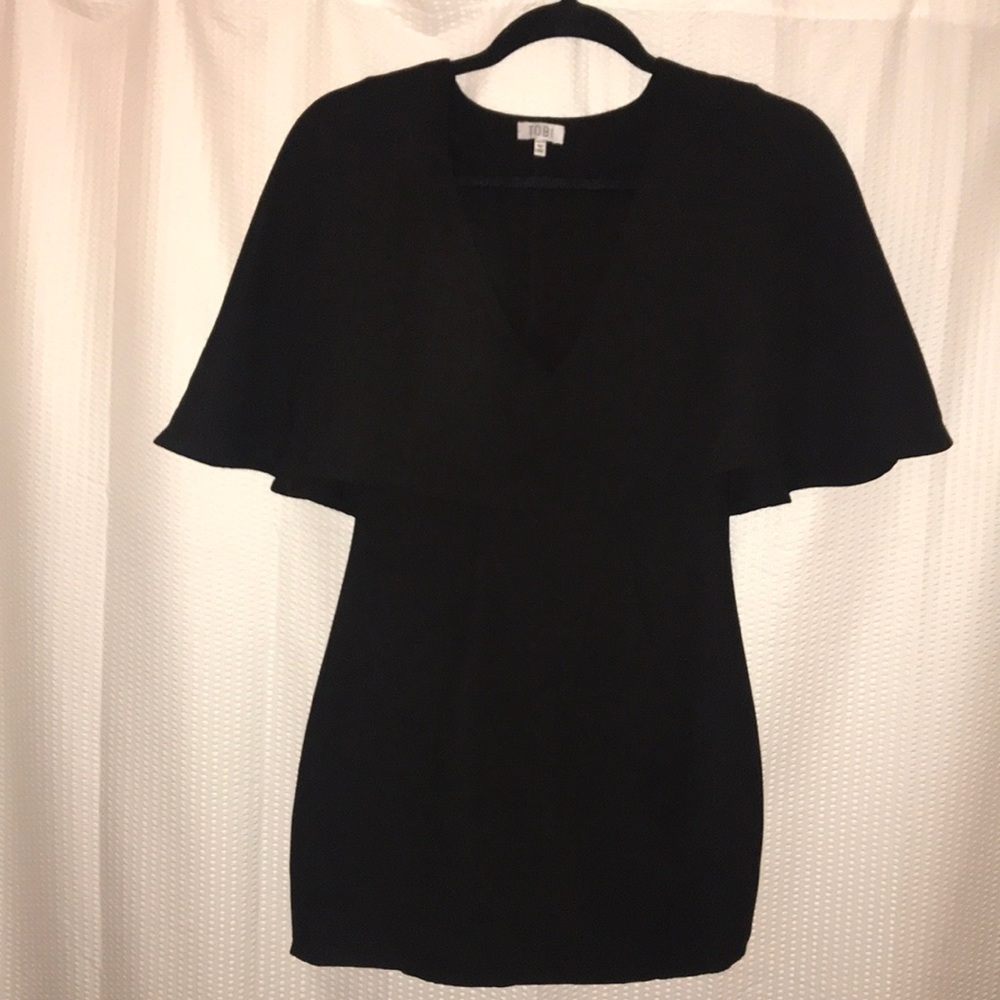 Deep Cape Bodycon Dress